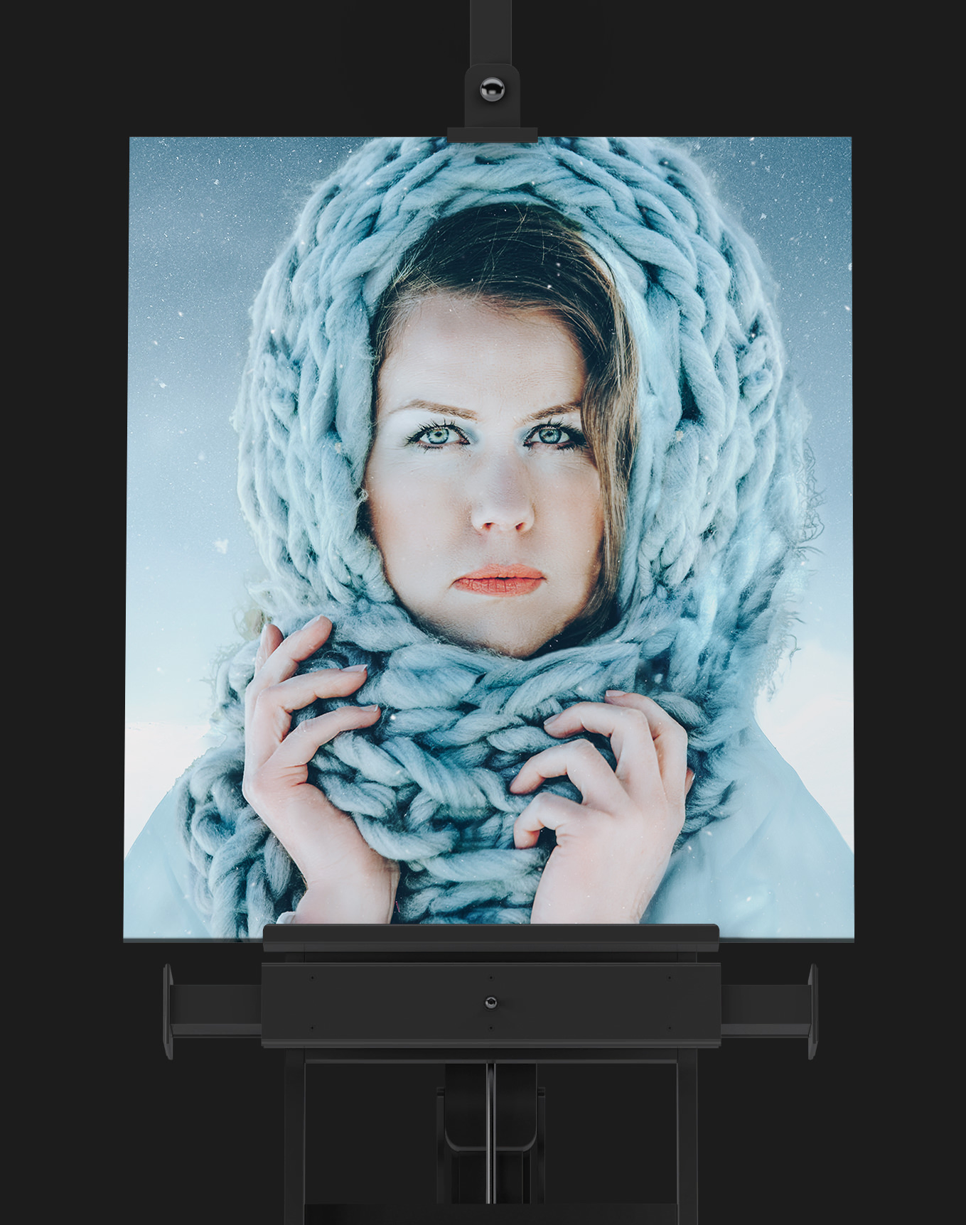 Arctic Sapphire Winter Wool – Fine Art Winter Portraits In Northern Idaho