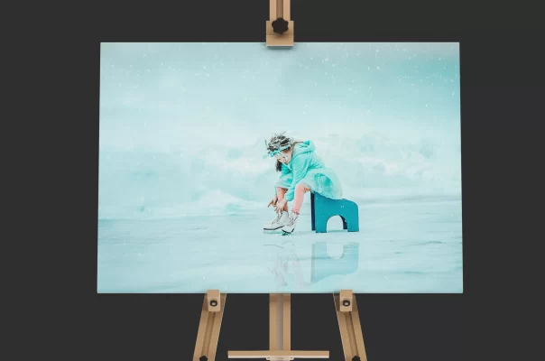 Winter Skating – Fine Art Children’s Photography – Northern Idaho