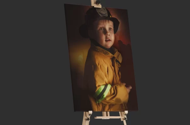 A Fireman In The Works – Fine Art Children’s Photography In Northern Idaho