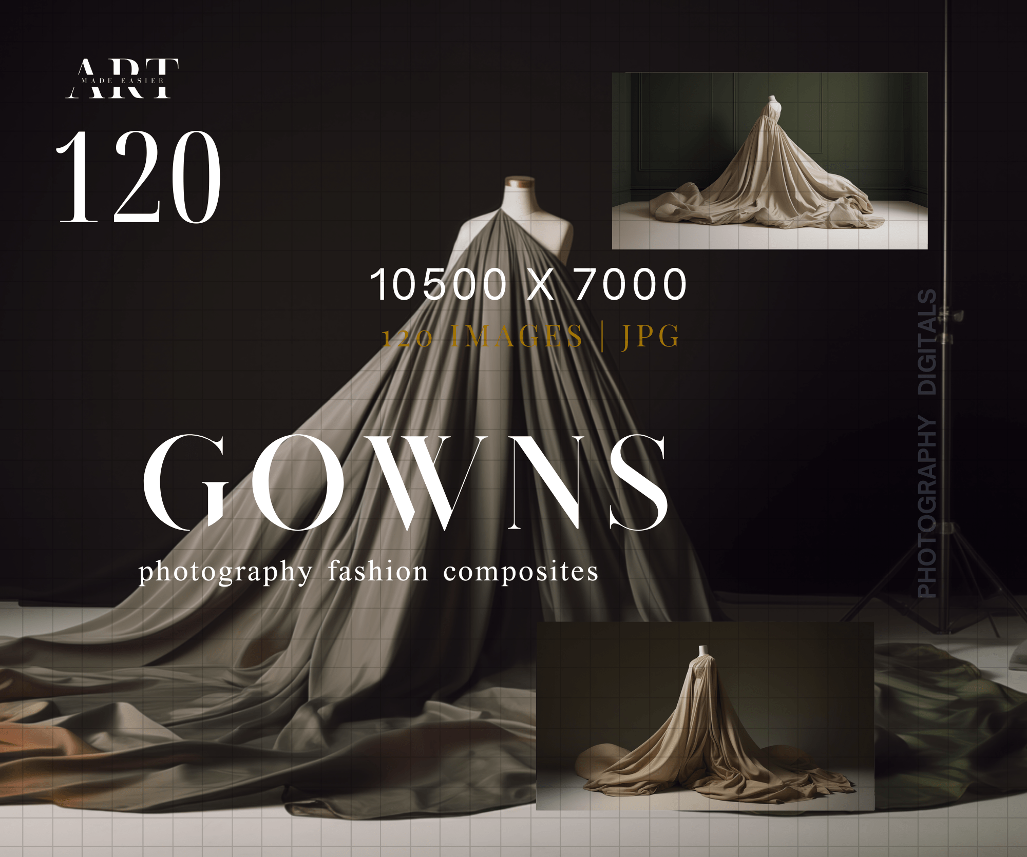 Dress Overlay Fine Art Backdrops Dress Clipart Flowing Fabric Digital Gowns Digital Gowns Digital Studio Gown Digital Flying Dress (2)-min