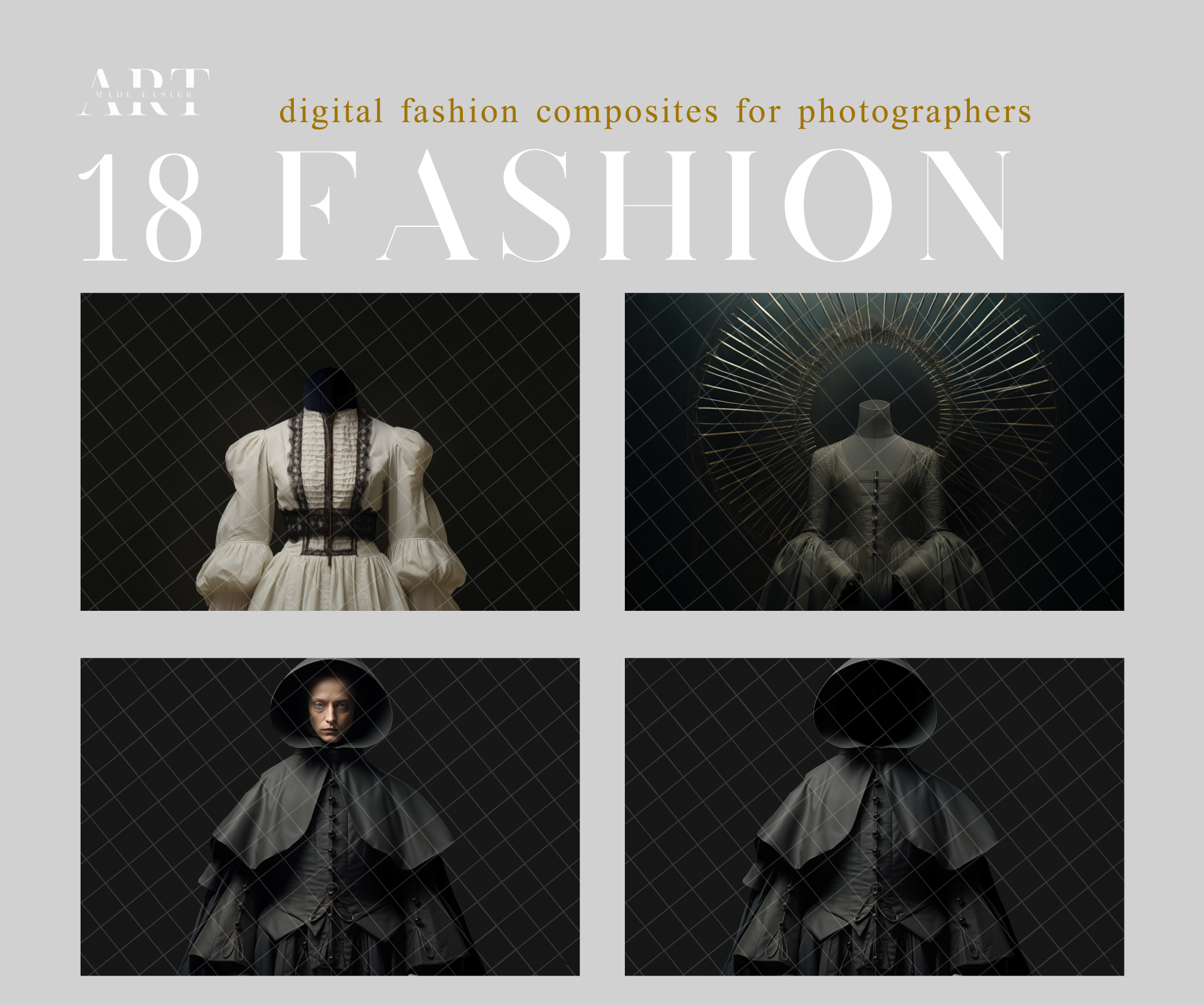 Digital Gown Victorian Fashion Fairytale Dress Wedding Dress PNG Rococo Dress Gowns Clipart Composite Backdrop Fantasy Portrait Digital Gown (3)