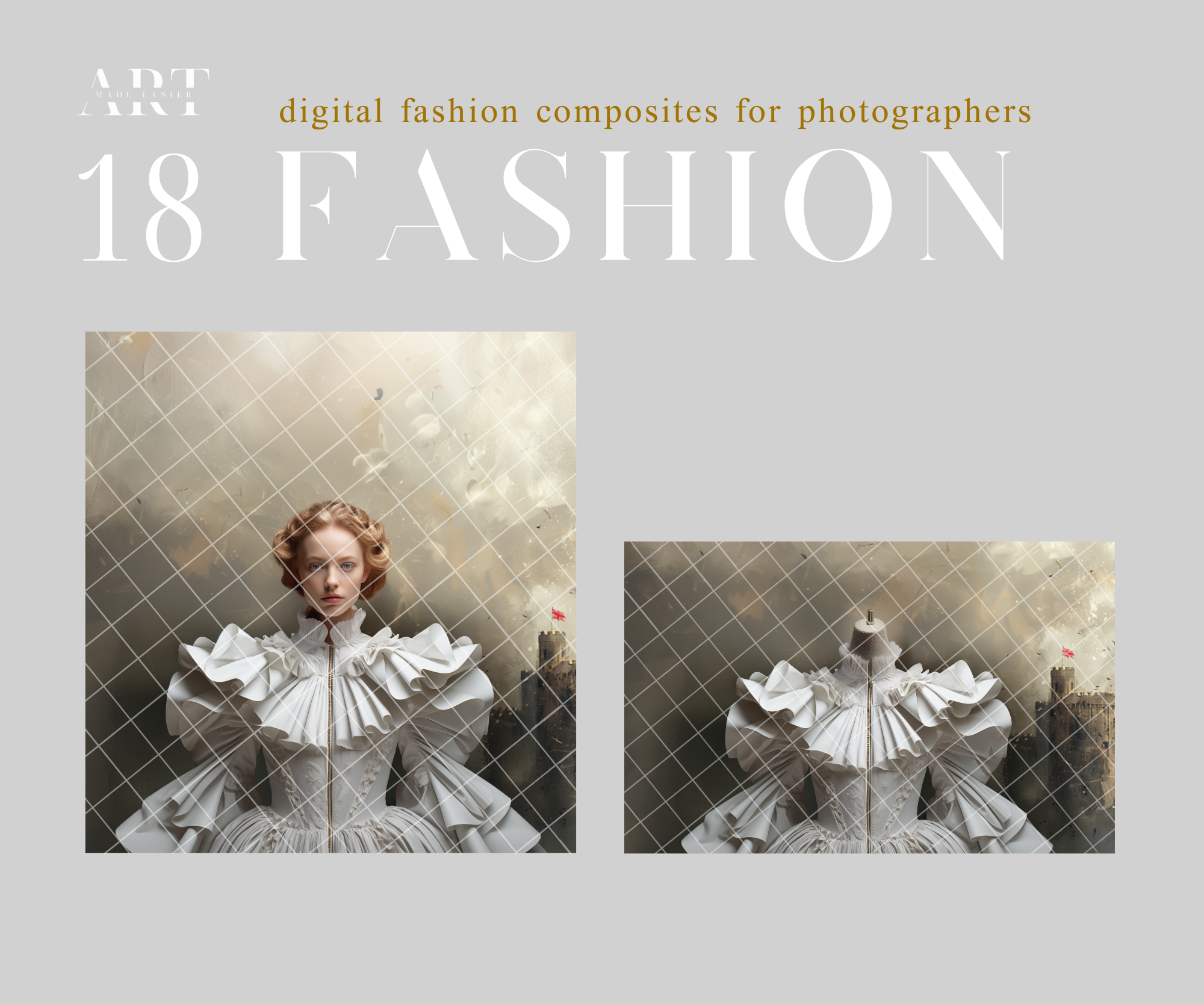 Digital Gown Victorian Fashion Fairytale Dress Wedding Dress PNG Rococo Dress Gowns Clipart Composite Backdrop Fantasy Portrait Digital Gown (6)