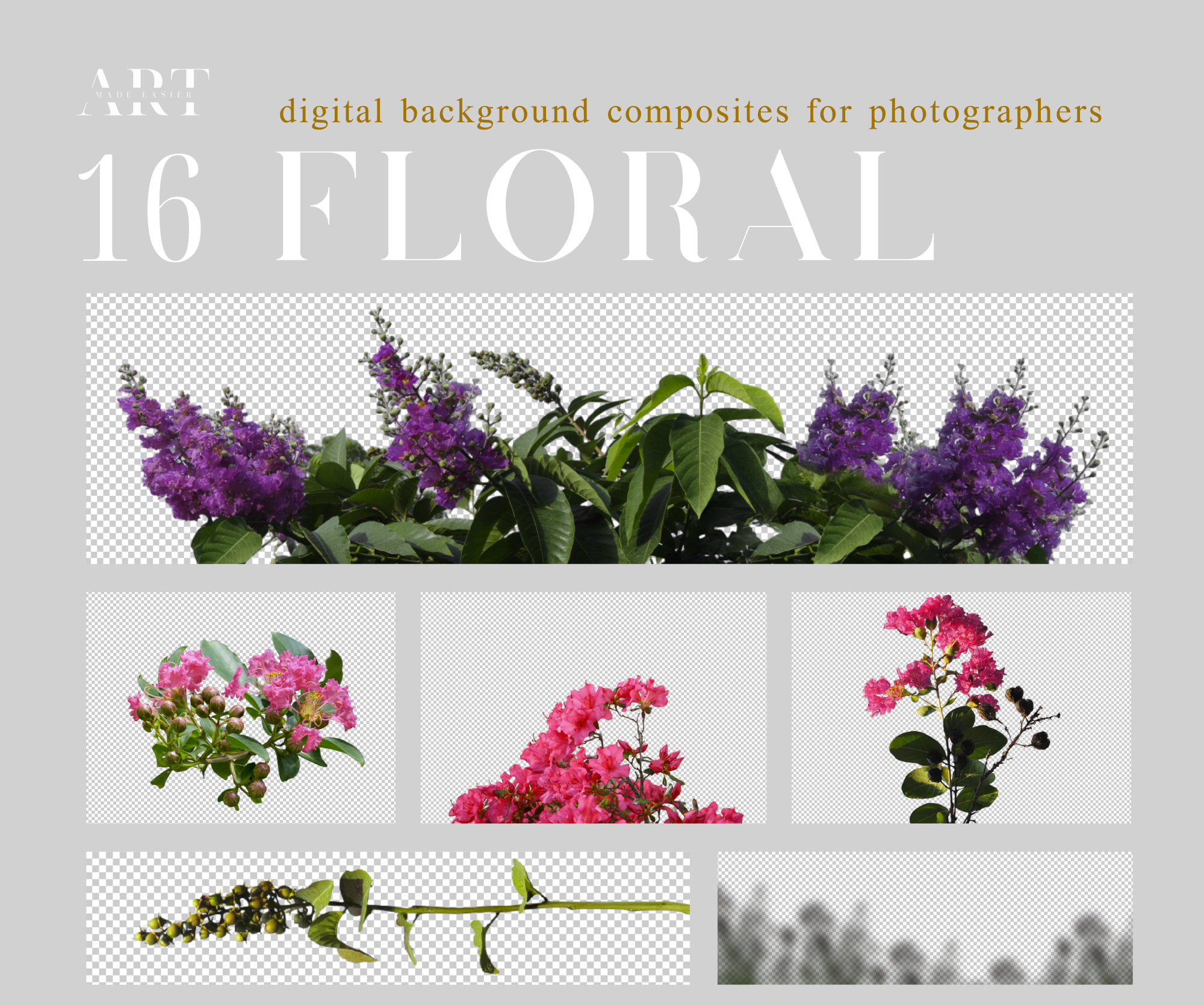 Flower Backdrop Spring Backdrop Maternity Backdrop Wedding Backdrop Wild Flower Field Summer Backdrop Photoshop Composite Flower PNG Cutout (3)