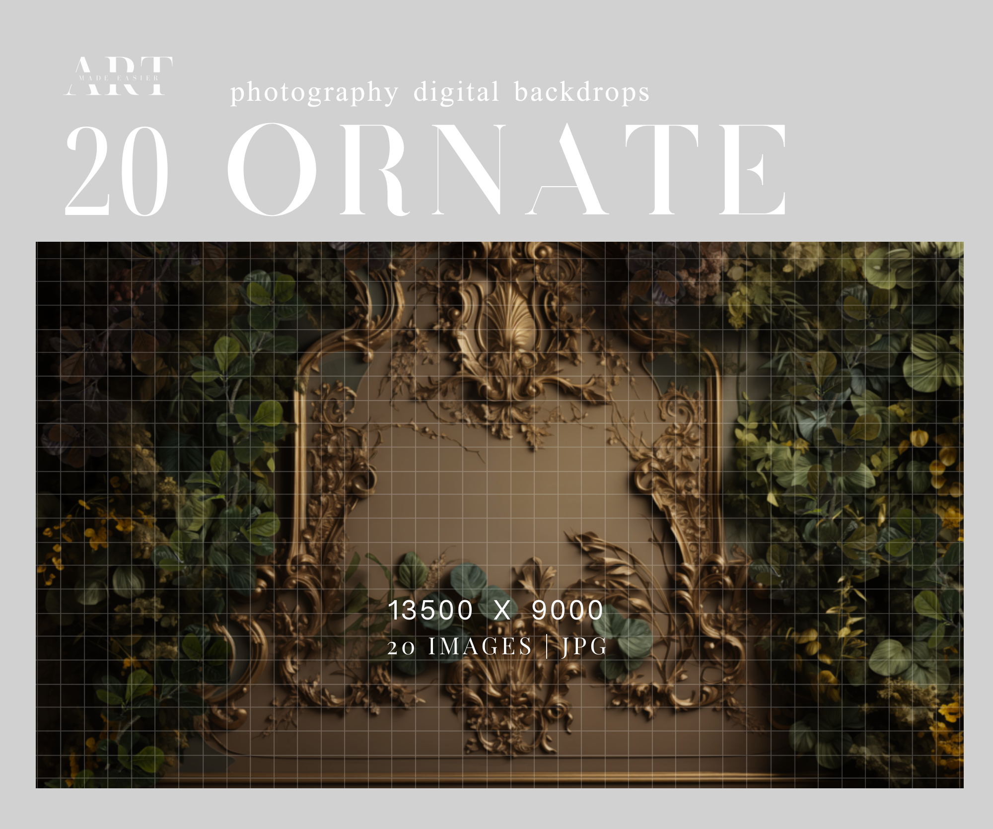 Rococo background Ornate backdrop Baroque interior Greenery backdrop Luxury digital backdrop Palace composite Fantasy interior backdrop (5)