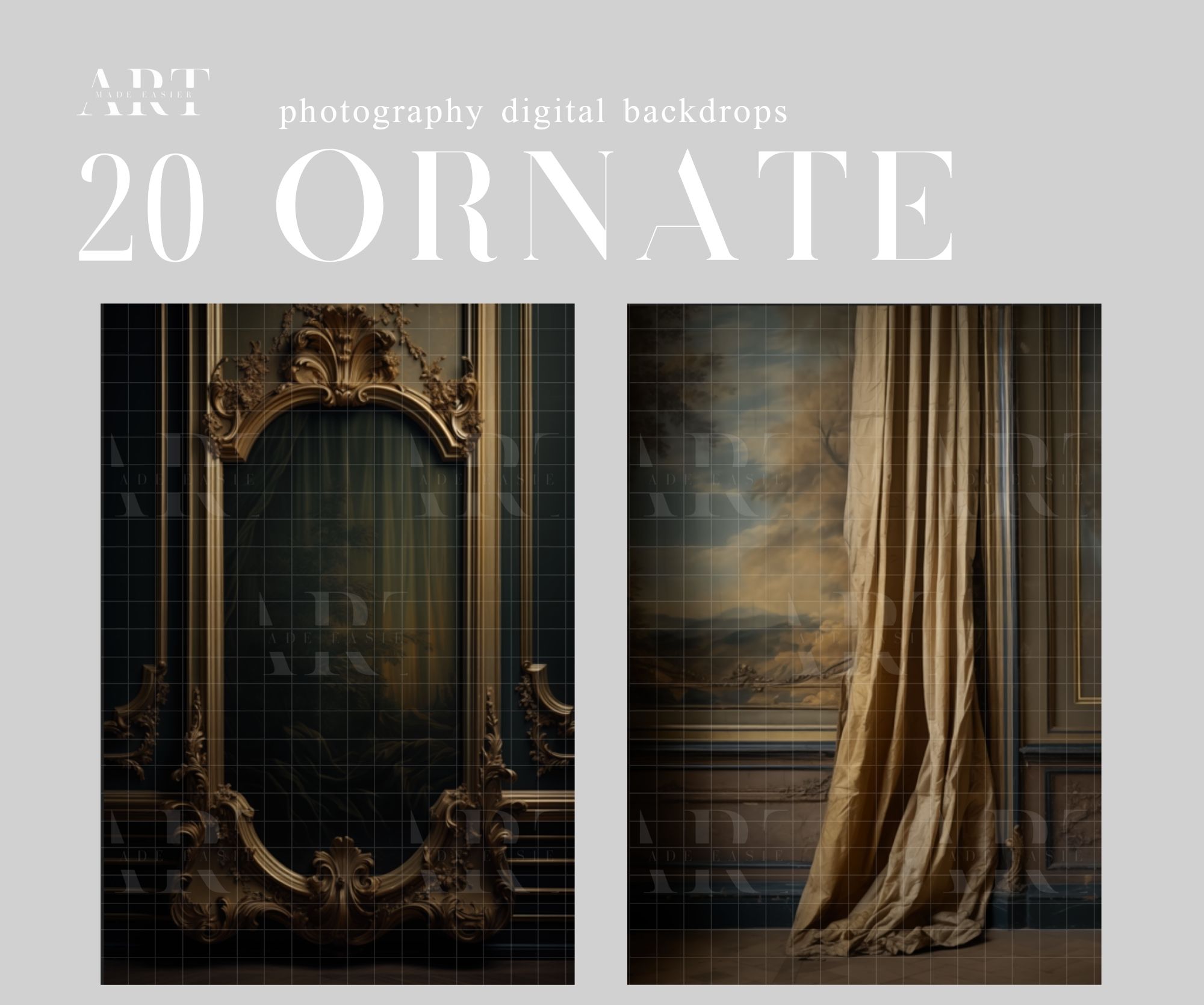 Rococo background Ornate backdrop Baroque interior Greenery backdrop Luxury digital backdrop Palace composite Fantasy interior backdrop (7)