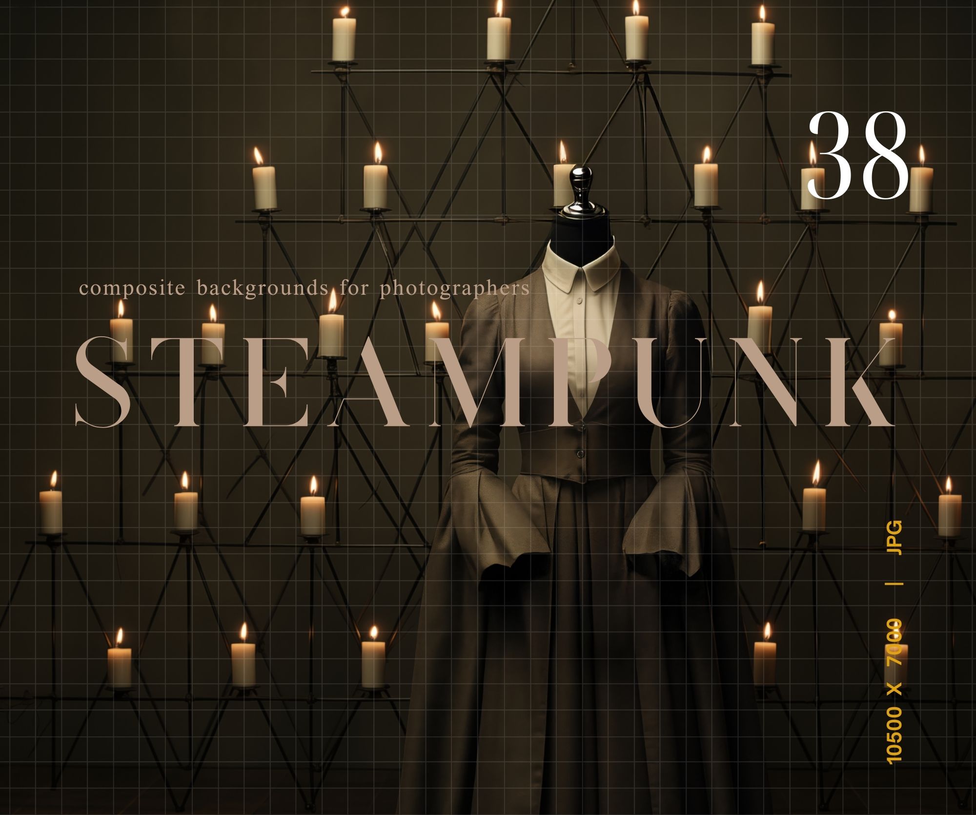 Steampunk Background Virtual Background Masculine Digital Grunge Background Victorian Background Steampunk Scrapbook vtuber Medieval (2)